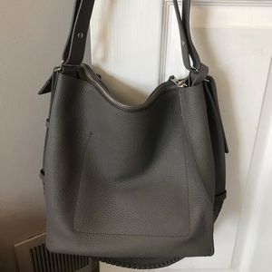 All saints Kita gray cross body bag